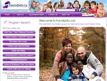 Tablet Screenshot of familyinfo.ca